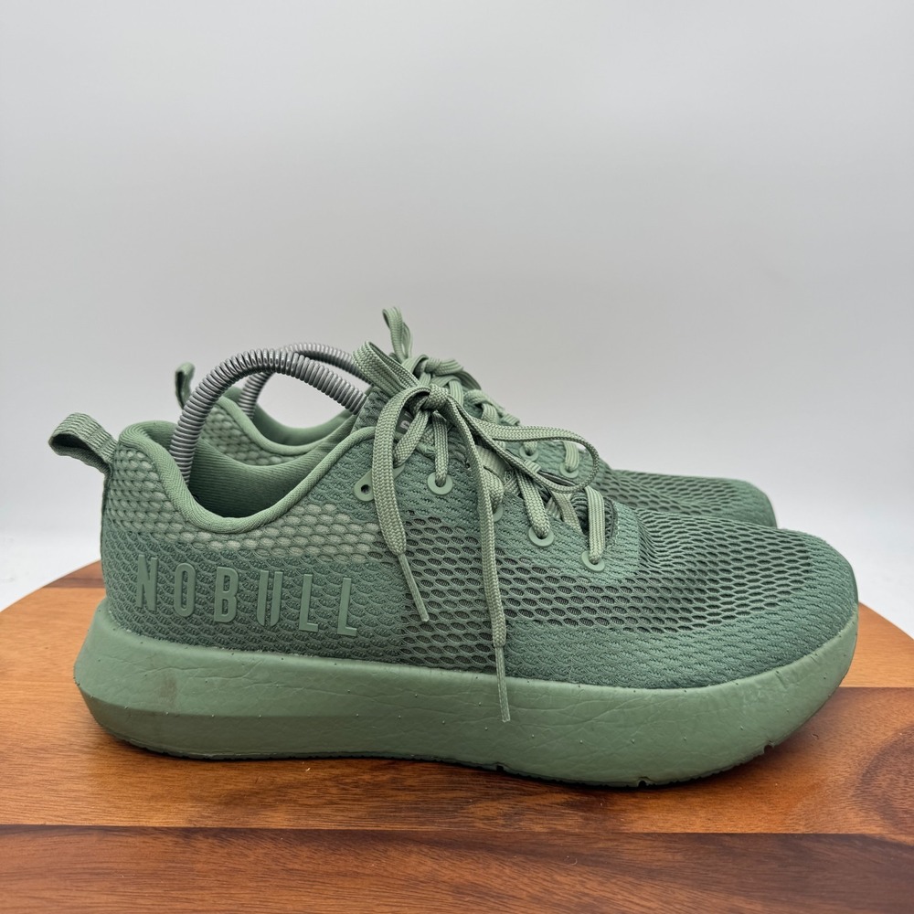 NOBULL Shoes Mens Size 11 Green Training Low Top Sneakers Athletic Mesh Gym